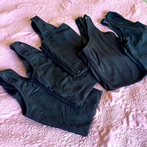 Women’s All In Motion Athleisure Crop Top Sports Bras & Tank Tops - BUNDLE of 5